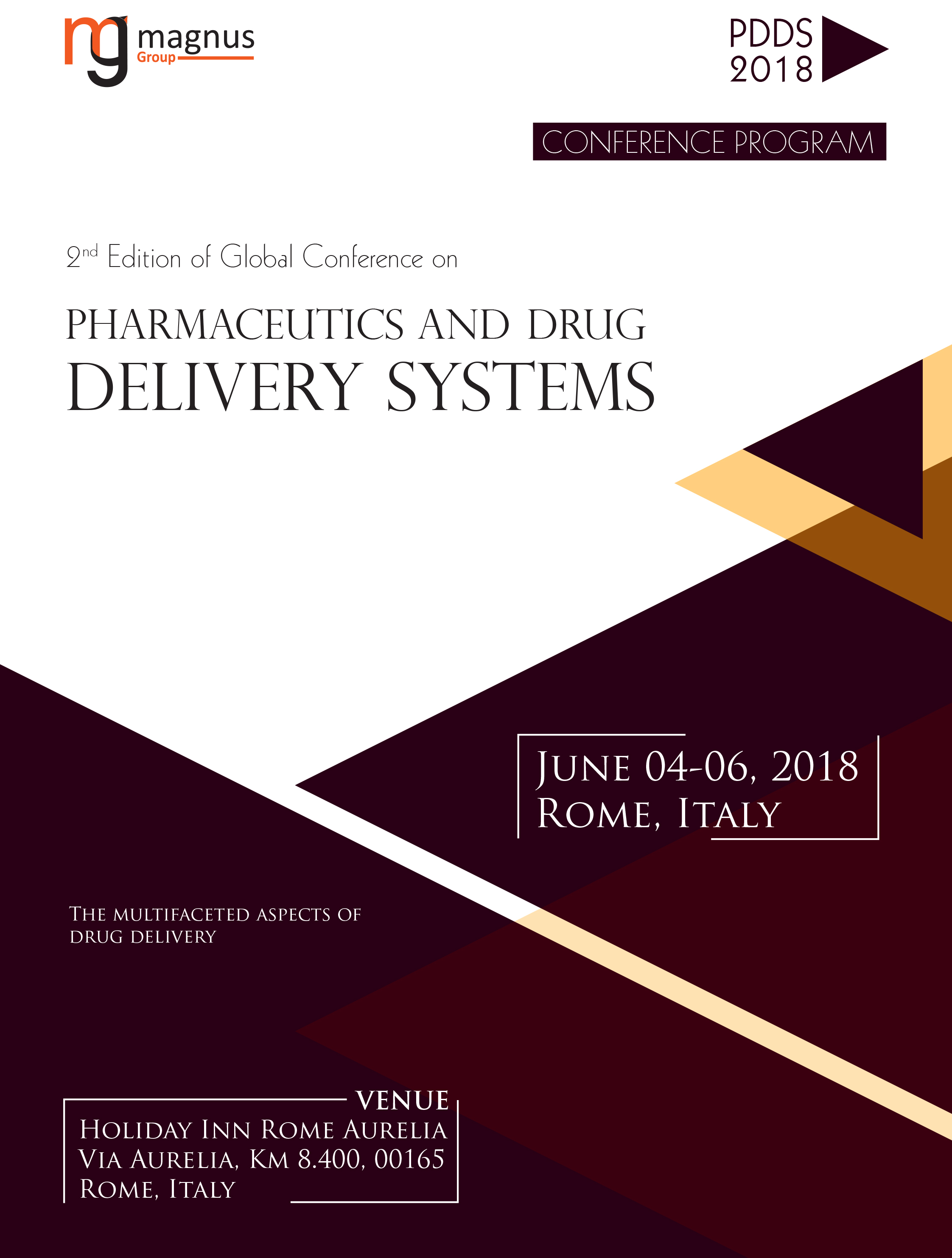 2nd Edition of Global Conference on Pharmaceutics and Drug Delivery Systems | Rome, Italy Program
