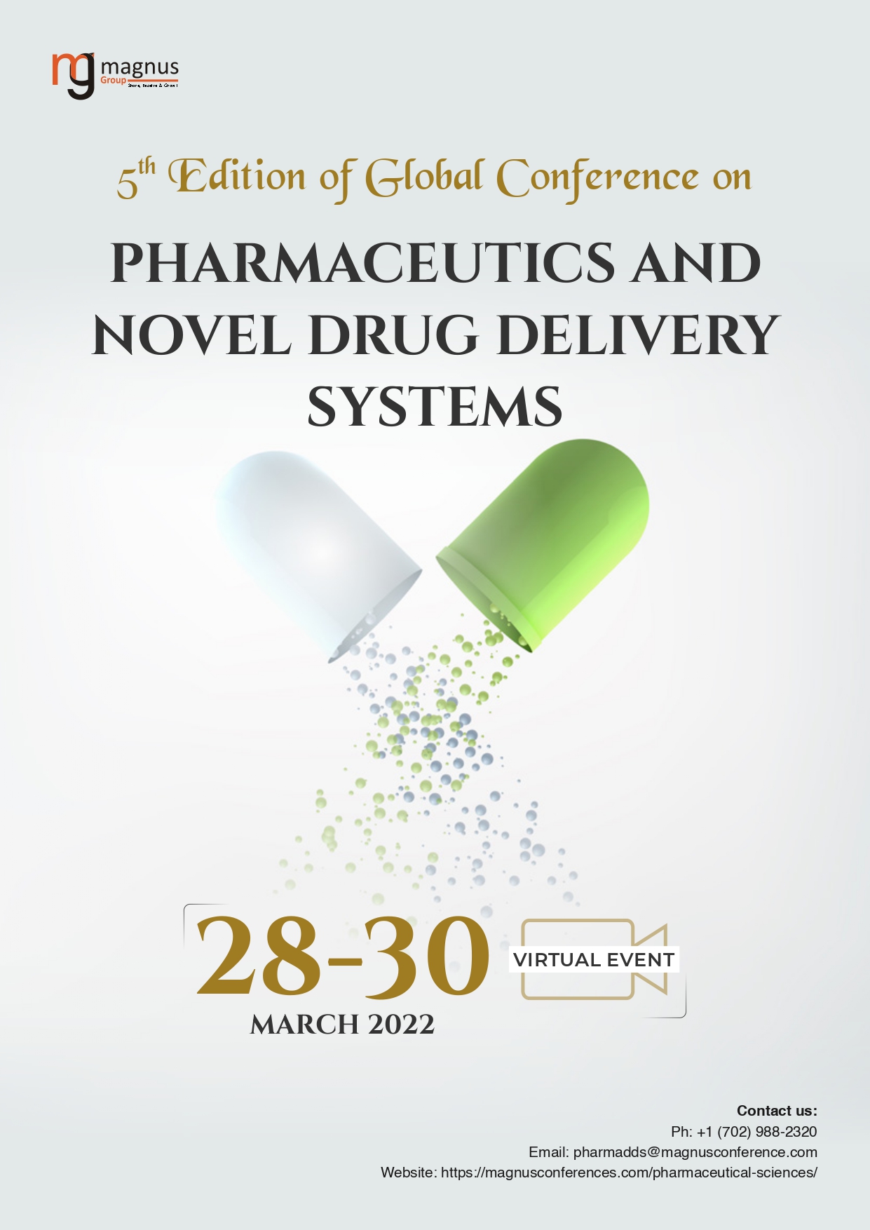 5th Edition of Global Conference on Pharmaceutics and Novel Drug Delivery Systems Program
